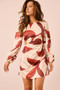 Byzance Mini Dress - Wine