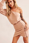 Slow Dancing Mini Dress - Tan | Sage and Paige AUS.