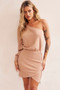 Slow Dancing Mini Dress - Tan | Sage and Paige AUS.