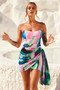 In The Tropics Mini Dress - Green Multi | Sage and Paige AUS.