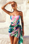 In The Tropics Mini Dress - Green Multi | Sage and Paige AUS.