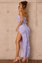 Gold Rush Maxi Dress - Cornflower