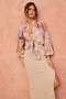 Dawn On Me Blouse - Purple Multi | Sage and Paige AUS.