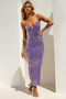 Lindsey Midi Dress - Grey Purple | Sage and Paige AUS.