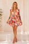 Carlotta Mini Dress - Pink Multi | Sage and Paige AUS.