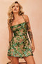 Champagne Eyes Mini Dress - Green | Sage and Paige AUS.