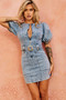 Another Love Denim Mini Dress - Washed Blue | Sage and Paige AUS.
