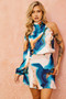 Seaside Mini Dress - Blue Multi | Sage and Paige AUS.