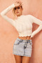Shelly Wave Knit Top - Cream | Sage and Paige AUS.