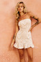 Botanica Bias Mini Dress - White | Sage and Paige AUS.