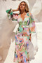 Fine Sweet Maxi Dress - Mint Multi | Sage and Paige AUS.