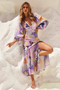 Fine Sweet Maxi Dress - Purple Multi | Sage and Paige AUS.