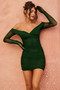 Into The Nights Mini Dress - Forest Green | Sage and Paige AUS.