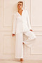 Brooklin Satin Pants - White | Sage and Paige AUS.