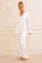 Brooklin Satin Pants - White | Sage and Paige AUS.