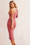 Sheer Glow Midi Dress - Antique Rose | Sage and Paige AUS.