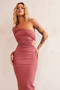Sheer Glow Midi Dress - Antique Rose | Sage and Paige AUS.