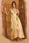 Plans For Summer Maxi Dress - Orange Multi | Sage and Paige AUS.