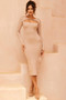 Portia Knit Midi Dress - Camel | Sage and Paige AUS.
