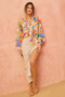 Hot Shot Blouse - Orange Multi | Sage and Paige AUS.