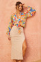 Hot Shot Blouse - Orange Multi | Sage and Paige AUS.
