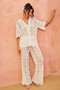 Heat Wave Crochet Pants - White | Sage and Paige AUS.