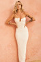 Saya Midi Dress - White | Sage and Paige AUS.