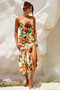 Secret Jungle Midi Dress - Nude Multi | Sage and Paige AUS.