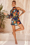 Dance Forever Mini Dress - Navy Multi | Sage and Paige AUS.