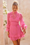 Look Into The Sun Mini Dress - Hot Pink | Sage and Paige AUS.