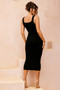 Lily Rose Midi Dress - Black | Sage and Paige AUS.