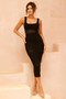 Lily Rose Midi Dress - Black | Sage and Paige AUS.