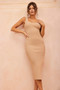 Love Vibes Midi Dress - Camel | Sage and Paige AUS.