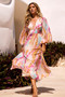 All Cloud Burst Midi Dress - Pink Multi | Sage and Paige AUS.
