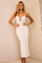 Sweet Talk Midi Dress - White | Sage and Paige AUS.