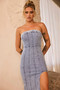 Marty Denim Midi Dress - Washed Blue | Sage and Paige AUS.