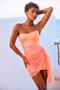Art Of Love Mini Dress - Neon Orange | Sage and Paige AUS.