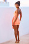 Art Of Love Mini Dress - Neon Orange | Sage and Paige AUS.