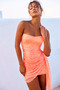 Art Of Love Mini Dress - Neon Orange | Sage and Paige AUS.