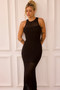 Butterfly Effect Knit Midi Dress - Black | Sage and Paige AUS.