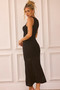 Butterfly Effect Knit Midi Dress - Black | Sage and Paige AUS.
