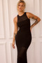 Butterfly Effect Knit Midi Dress - Black | Sage and Paige AUS.