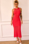 Butterfly Effect Knit Midi Dress - Red | Sage and Paige AUS.