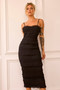 The Lineup Midi Dress - Black | Sage and Paige AUS.
