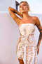 Easy Shine Mini Dress - White Gold | Sage and Paige AUS.