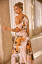 Tanya Midi Dress - Beige Multi | Sage and Paige AUS.