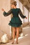 Evening Of Arts Mini Dress - Forest Green | Sage and Paige AUS.