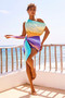 Keep You Mini Dress - Green Multi | Sage and Paige AUS.