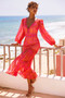 Shea Maxi Dress - Red | Sage and Paige AUS.