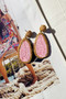 Unique Touch Earrings - Pink | Sage and Paige AUS.